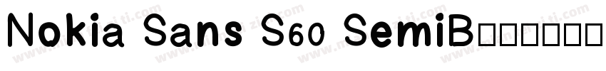 Nokia Sans S60 SemiB字体转换